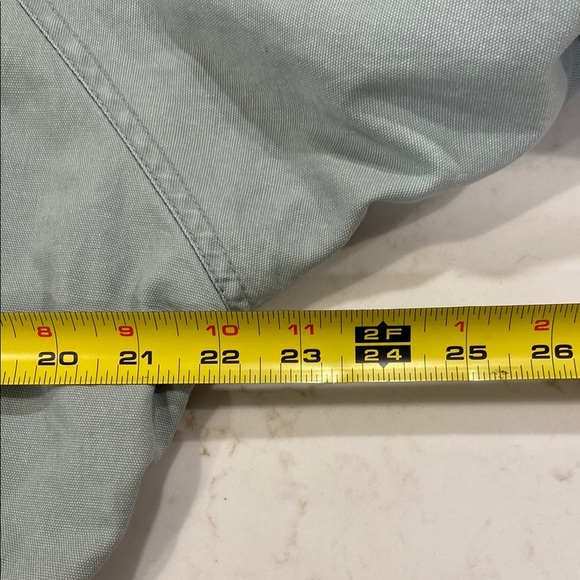 Wild Fable Soft Green-Blue Cropped Canvas Bomber Jacket with Stand-Up Collar - Picture 10 of 11